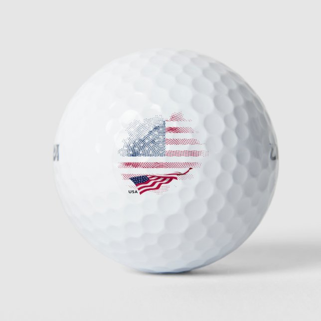 USA flag Golf Balls (Front)