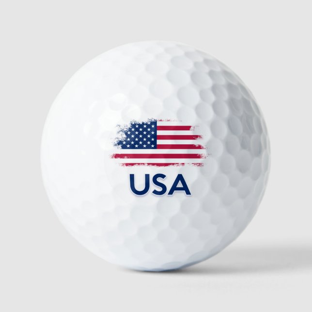 USA Flag         Golf Balls (Front)