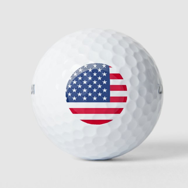 USA flag Golf Balls (Front)