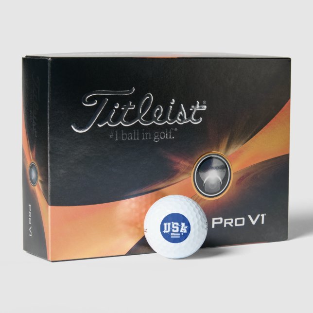 USA Flag  Golf Balls (Packaging)