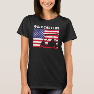 USA Flag Golf For Men Women Golfer Golf T-Shirt