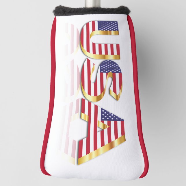 USA Flag Golf Head Cover United States of America (Rotate 90)