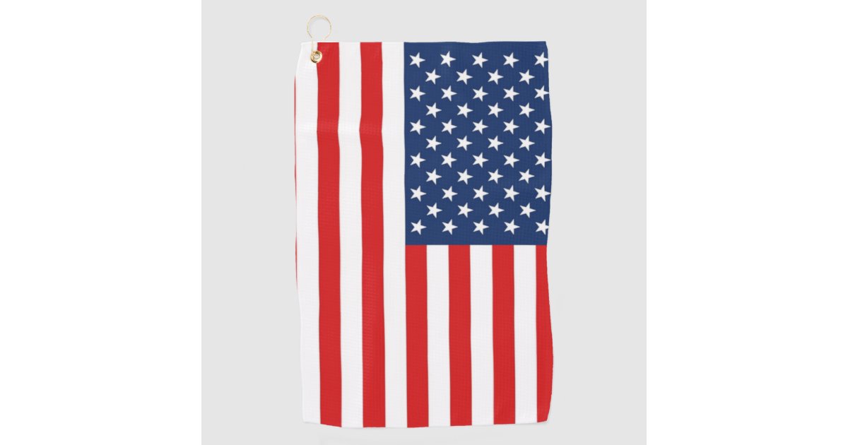 USA Flag Golf Towel Zazzle