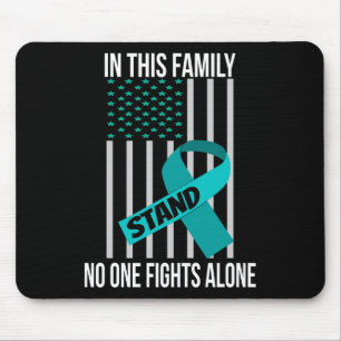 Usa Flag Green Ribbon Shirt Mental Health Awarenes Mouse Mat