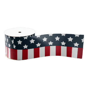 USA flag Grosgrain Ribbon