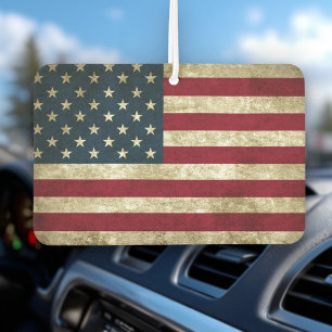 USA Flag Grunge Car Air Freshener