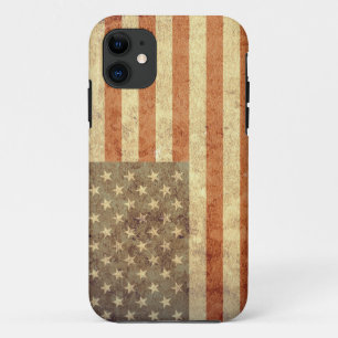 USA Flag - Grunge iPhone 11 Case