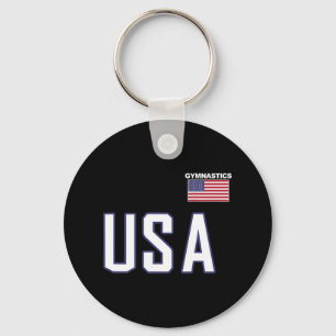 Usa Flag Gymnastics Team Cool Gym Equipment Men Wo Key Ring