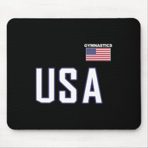 Usa Flag Gymnastics Team Cool Gym Equipment Men Wo Mouse Mat