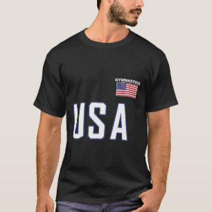 Usa Flag Gymnastics Team Cool Gym Equipment Men Wo T-Shirt