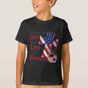 Usa Flag Hockey Sticks American Pride 4th Of July T-Shirt
