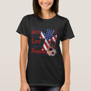Usa Flag Hockey Sticks American Pride 4th Of July T-Shirt