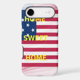 USA Flag "Home Sweet Home" Art Print