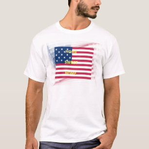 USA Flag "Home Sweet Home" Art Print T-Shirt