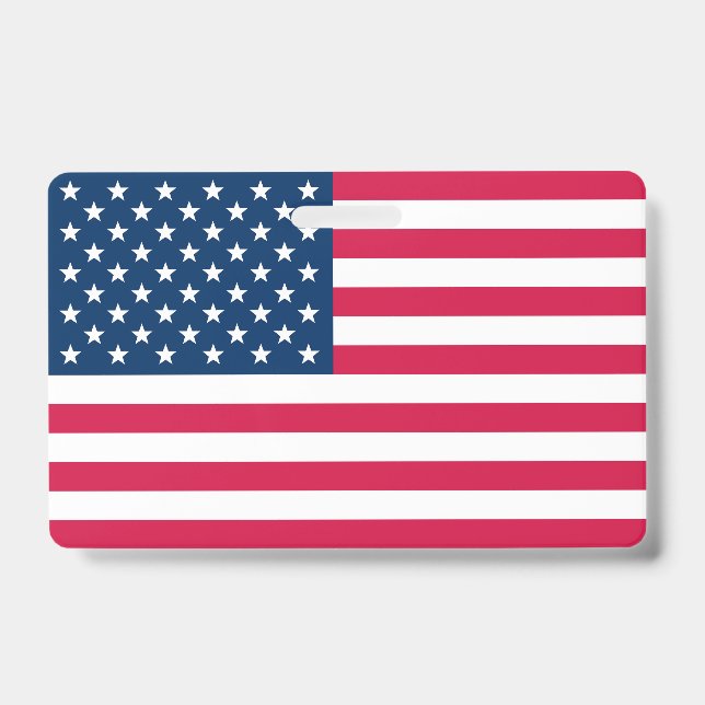 USA Flag ID Badge (Front)