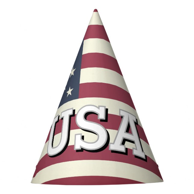 USA flag Independence Day party hats (Front)