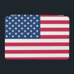 USA Flag iPad Cover<br><div class="desc">USA Flag iPad Covers - United States of America - Flag - Patriotic - Independence Day - July 4th - Customizable - Choose / Add Your Unique Text / Color / Image - Make Your Special Gift - Resize and move or remove and add elements / image with customization tool....</div>