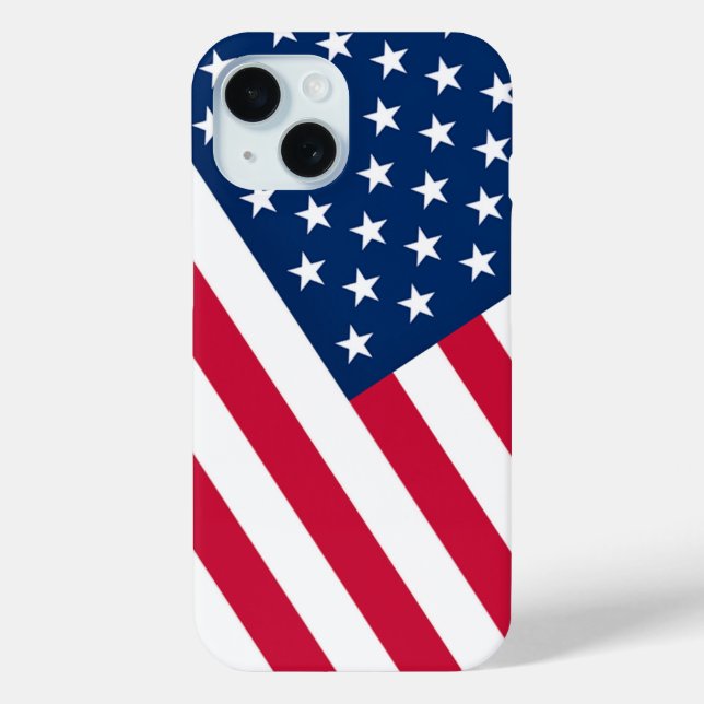 USA Flag iPhone Case American Patriotic (Back)
