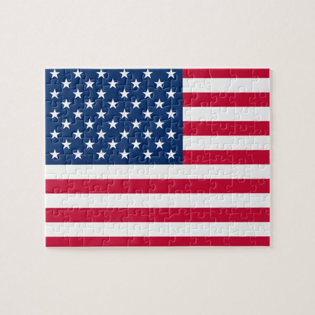 USA Flag Jigsaw Puzzle United States of America (Horizontal)