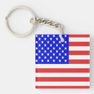 USA Flag Key Ring