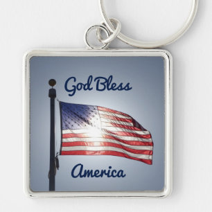 USA Flag Key Ring
