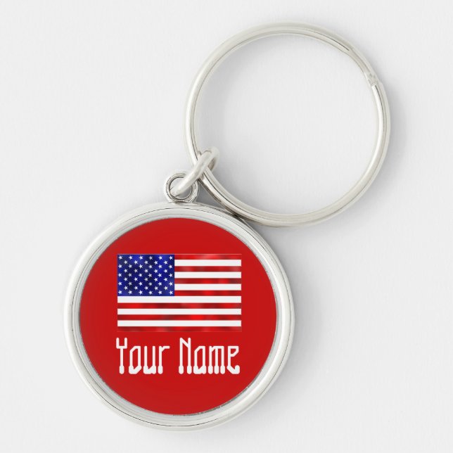USA-  FLAG KEY RING (Front)