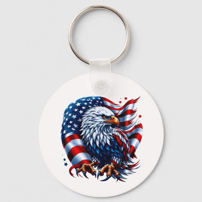 USA Flag Keychain (Front)