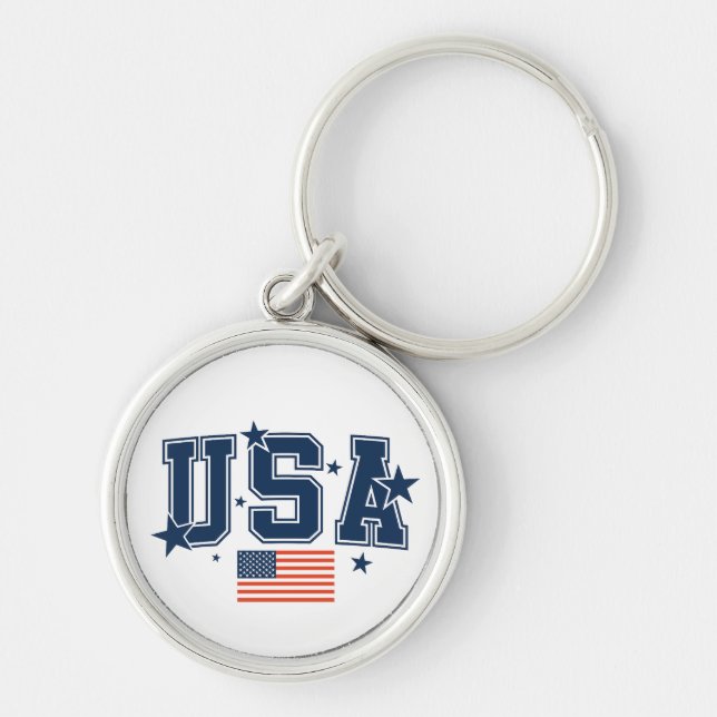 USA Flag Keychain (Front)