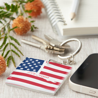 USA Flag Keychain