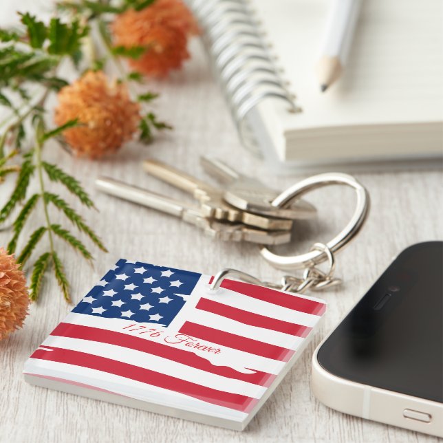 USA Flag Keychain (Front Right)
