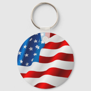 USA Flag Keychain