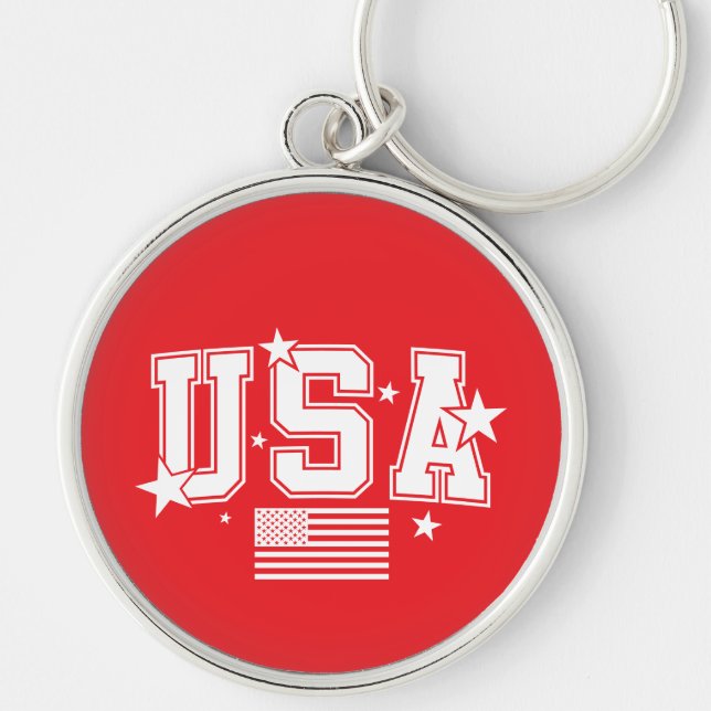USA Flag Keychain (Front)