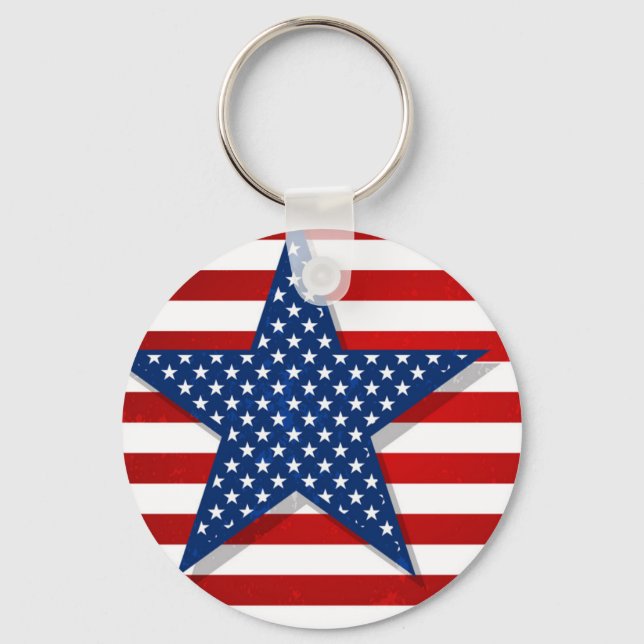 USA Flag Keychain (Front)