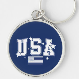 USA Flag Keychain