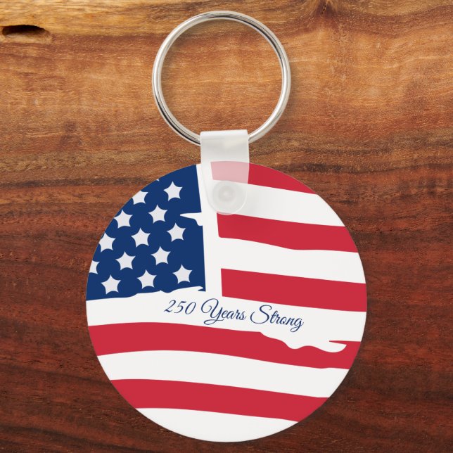 USA Flag Keychain (Front)
