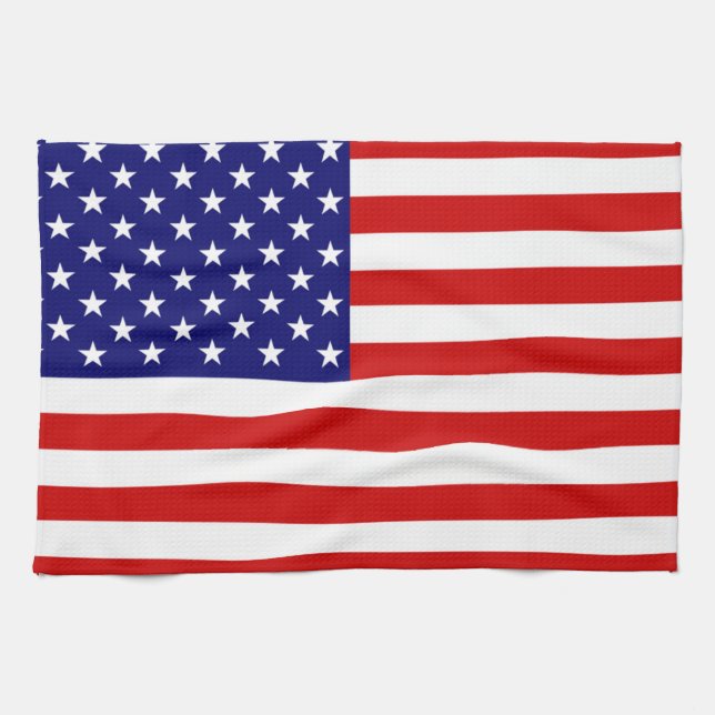 USA Flag ktcnt Tea Towel (Horizontal)