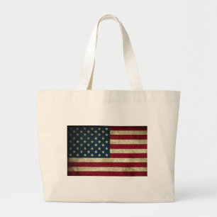 USA Flag Large Tote Bag
