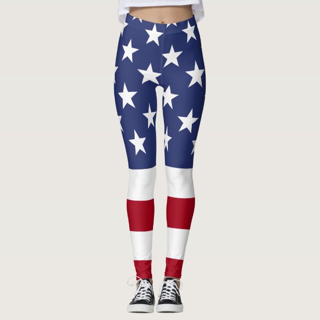 USA Flag Leggings (Front)