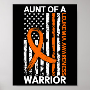 Usa Flag Leukaemia Awareness Month Us American For Poster