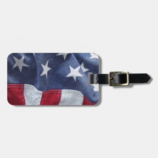 USA flag Luggage Tag (Front Horizontal)