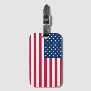 USA Flag Luggage Tag Patriotic