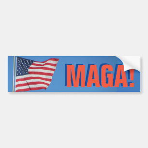 USA Flag MAGA! Bumper Sticker