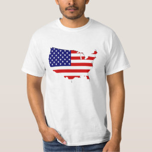 USA Flag-map T-Shirt