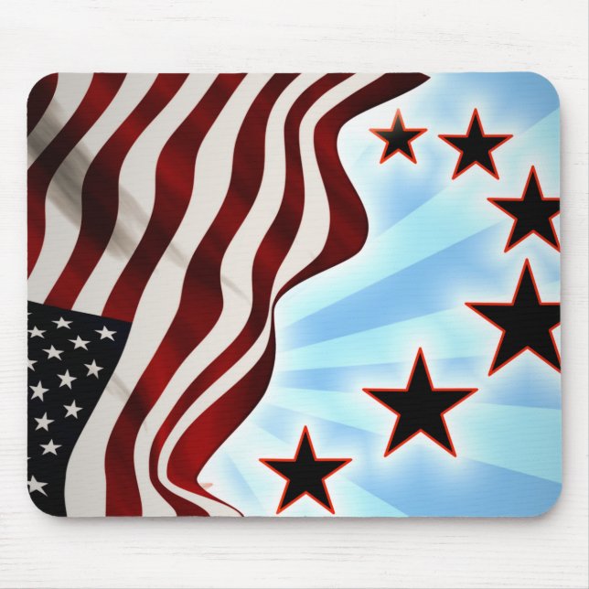 Usa flag mouse mat (Front)