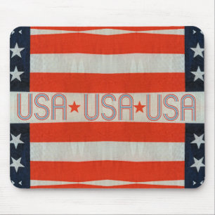 USA Flag Mouse Mat