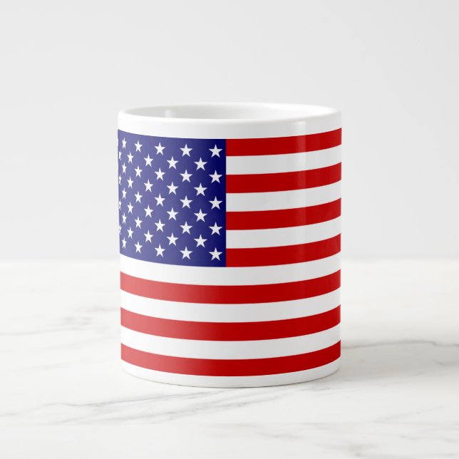 USA Flag mugcn Large Coffee Mug (Front)