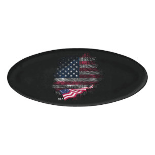 USA flag Name Tag