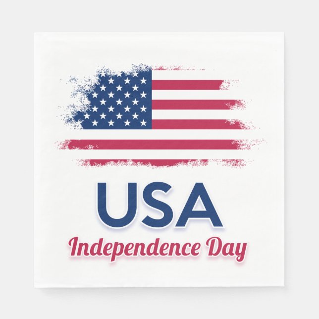 USA Flag        Napkin (Front)
