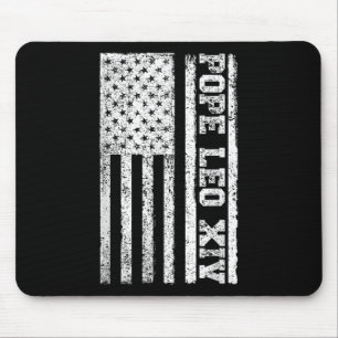 Usa Flag New Pope 2025 Christian Catholic Pope Leo Mouse Mat