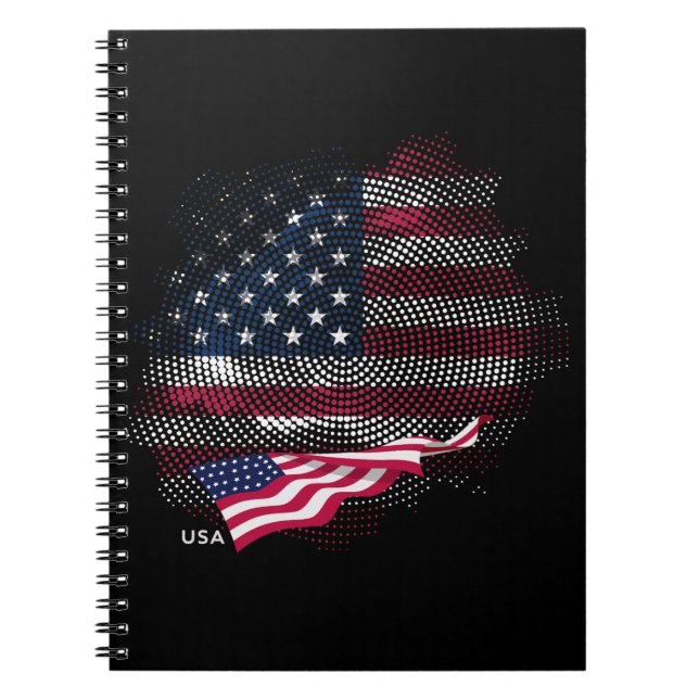 USA flag Notebook (Front)